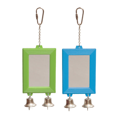 Kazoo Rectangular Mirror with Bell Bird Toy