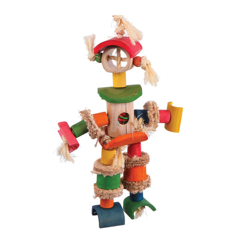 Kazoo Man with Sisal Rope & Chips Bird Toy