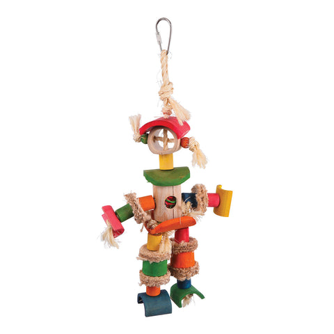 Kazoo Man with Sisal Rope & Chips Bird Toy