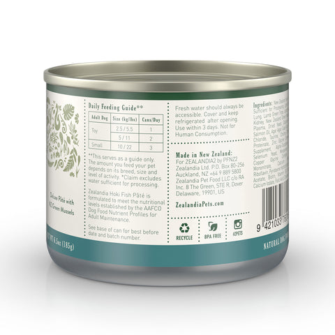 Zealandia Hoki Fish Pate Adult Wet Dog Food