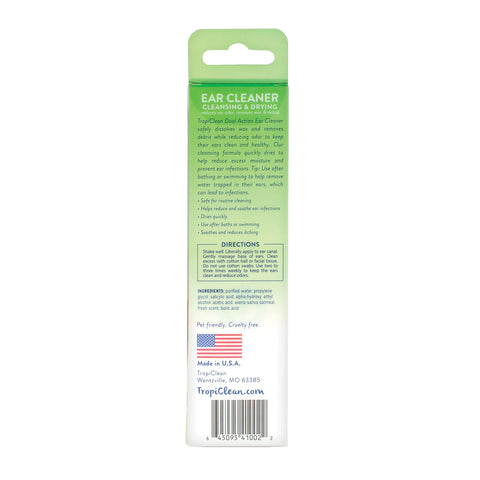 Tropiclean Dual Action Ear Cleaner 118ml