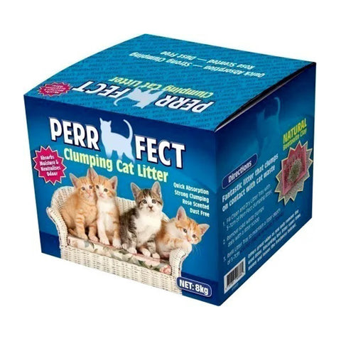 Perrfect Super Clumping Litter 8kg Rose Scented