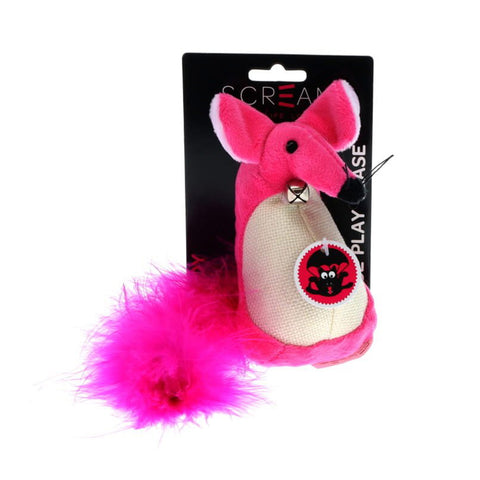 Scream Fatty Mouse 13cm Cat Toy