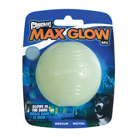 Chuckit Max Glow Ball Dog Toy 1pk