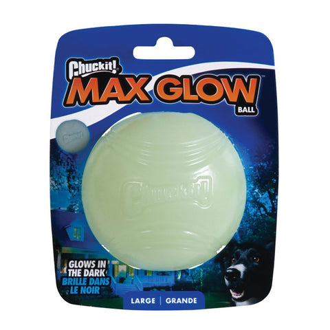 Chuckit Max Glow Ball Dog Toy 1pk