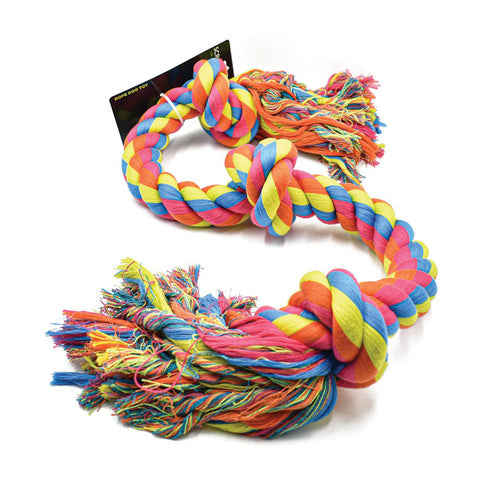 Scream Jumbo 3-Knot Rope 120cm Dog Toy