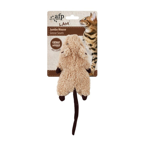 AFP LAM Jumbo Crinkle Mouse Catnip Cat Toy 19x9cm