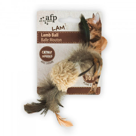 AFP LAM Lamb Ball with Sound Chip Catnip Cat Toy 5x5cm