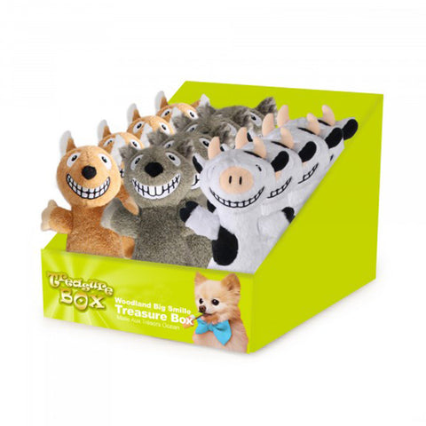 AFP Treasure Box Woodland Big Smile Dog Toy - Assorted Single Toy