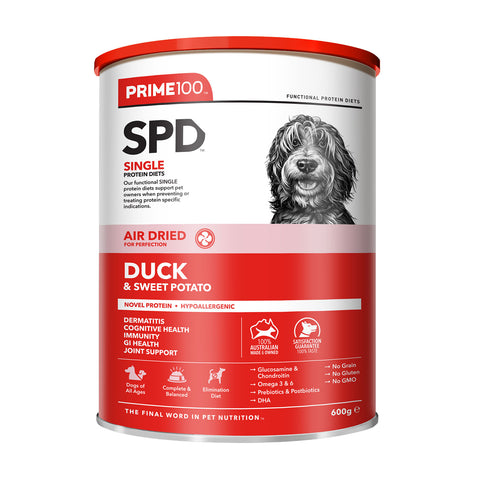 Prime100 SPD Air Dried Duck & Sweet Potato Adult Dry Dog Food