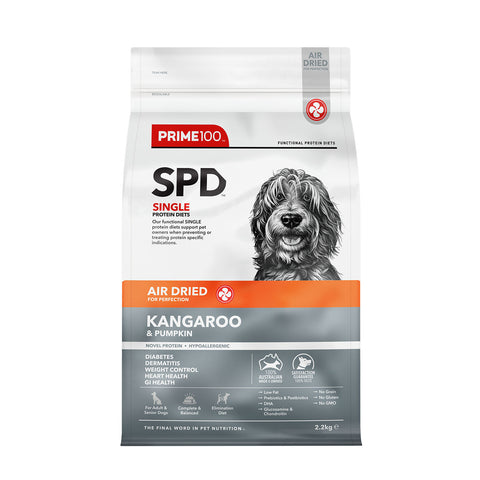 Prime100 SPD Air Dried Kangaroo & Pumpkin Adult Dry Dog Food