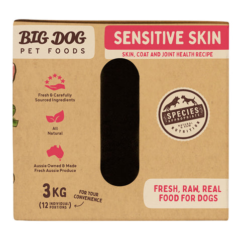 Big Dog Sensitive Skin Raw Dog Food 3kg