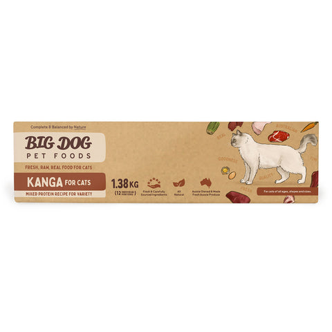 Big Dog Kangaroo Raw Cat Food 1.38kg