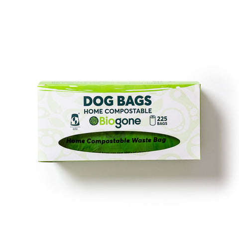 BioGone Home Compostable Dog Waste and Poop Bag with Handle 225s (1 Roll)