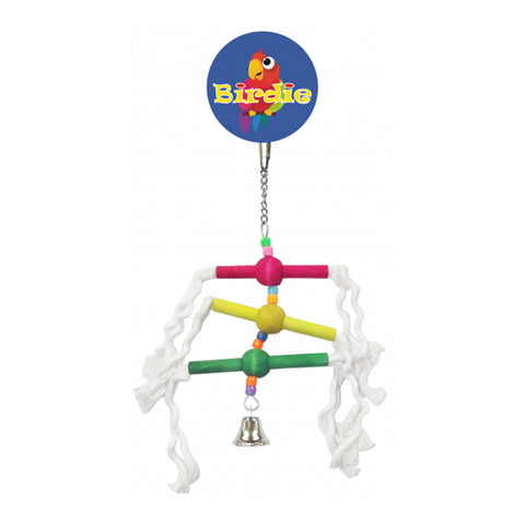 Birdie Multi Perch with Bell Bird Toy Small