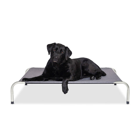 Superior Pet Goods Canvas / Twill Raised Bed Mid Grey