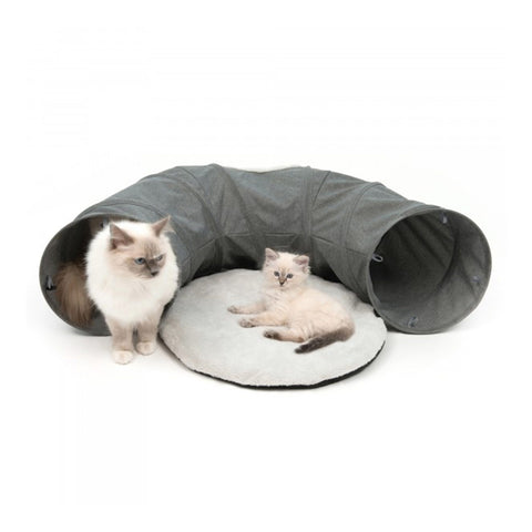 Catit Vesper Cat Tunnel with Comfy Pad Grey 97x68x28cm