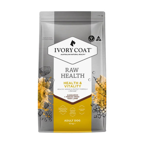 Ivory Coat Raw Health Health & Vitality Adult Dry Dog Food