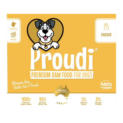 Proudi Premium Chicken Raw Dog Food 2.4kg