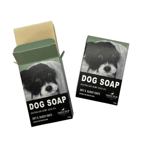 The Doggie Balm Co Australian Hemp Seed Oil Dog Soap 100g