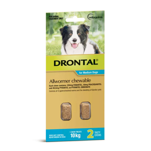 Drontal All Wormer Chewables for Medium Dogs