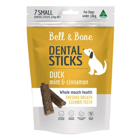 Bell & Bone Duck, Mint & Cinnamon Dental Dog Treats 7pc