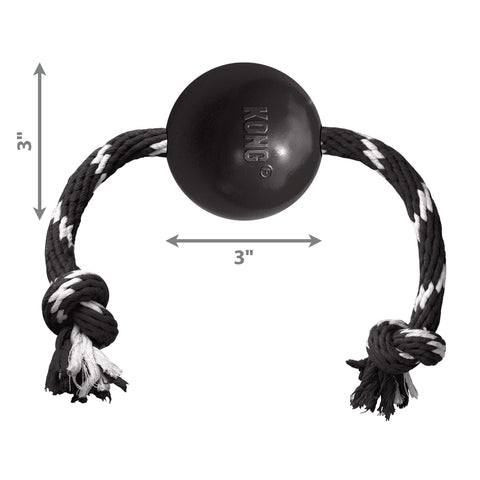 KONG Extreme Ball with Rope Dog Toy Large