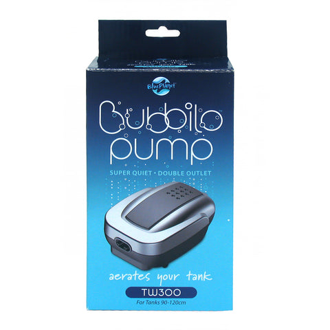 Blue Planet Bubblio Air Pump TW300 Double Outlet for Tanks 90-120cm