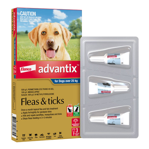 Advantix Flea & Tick Treatment for Extra Large Dogs 25kg+