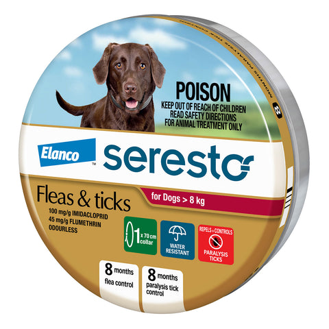 Seresto Flea & Tick Collar for Dogs 8kg+