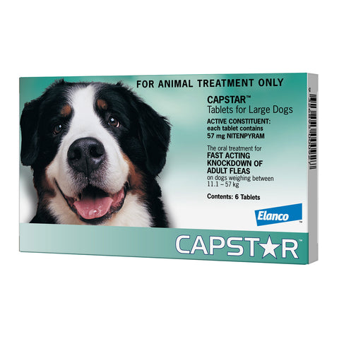 Capstar Flea Treatment for Large Dogs 11.1 - 57kg 6 Pack