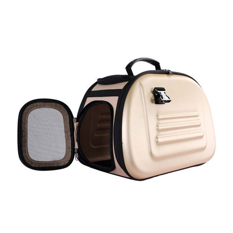 Ibiyaya Classic Eva Collapsible Pet Carrier Beige