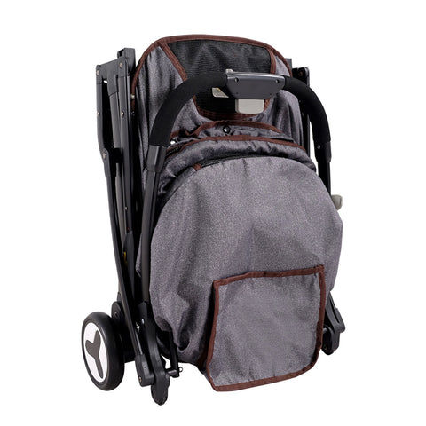 Ibiyaya Speedy Fold Pet Buggy Easy to Store Pet Stroller Grey Denim