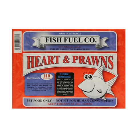 Fish Fuel Co Heart & Prawns Frozen Fish Food 110g