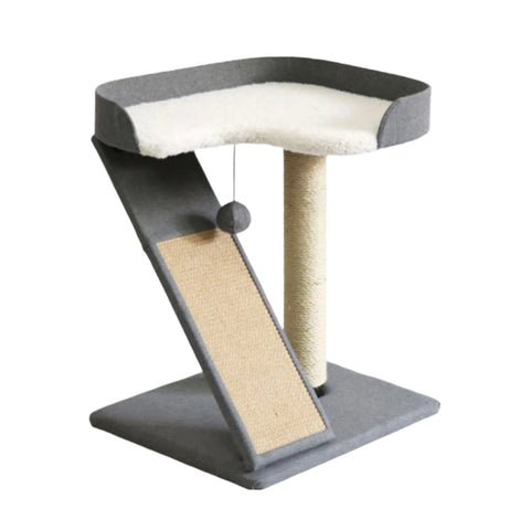 Furkidz ClickFit Single Post with Scratch Ramp Cat Scratch Post