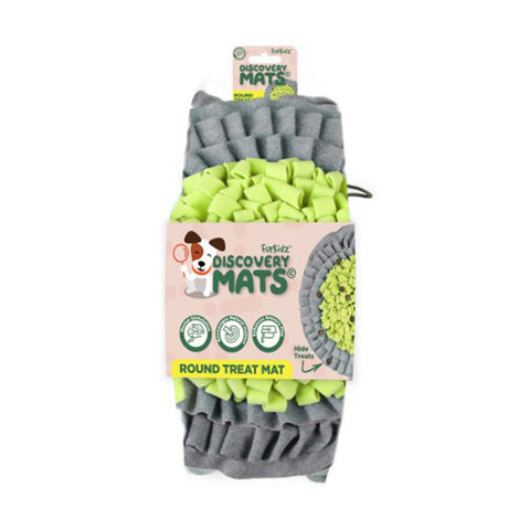 Furkidz Play and Treat Round Fluffy Snuffle Mat