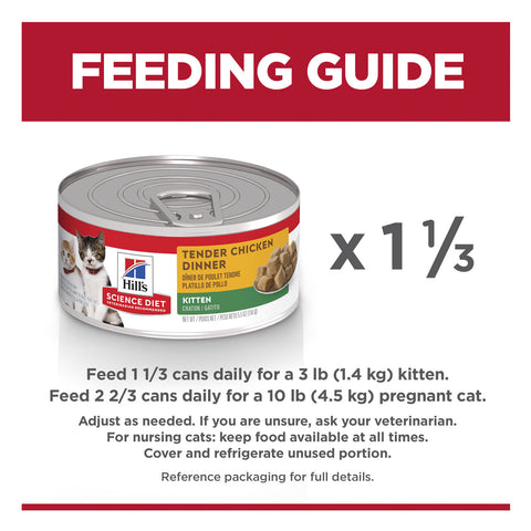 Hill's Science Diet Kitten Tender Chicken Dinner Canned Cat Food