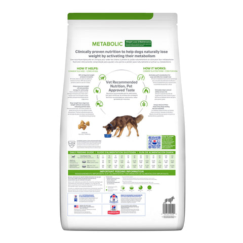 Hill's Prescription Diet Metabolic Weight Loss & Maintenance Dry Dog Food