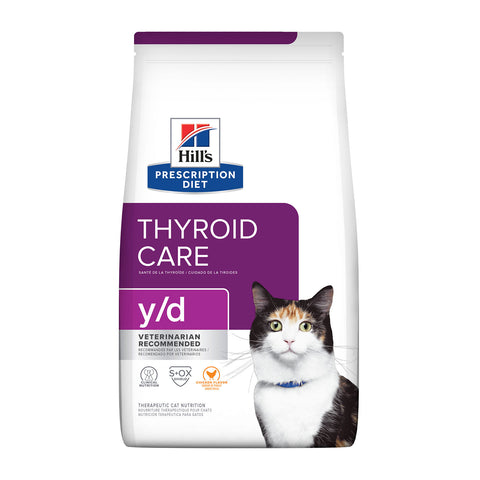 Hill's Prescription Diet Y/D Thyroid Care Dry Cat Food 1.8kg