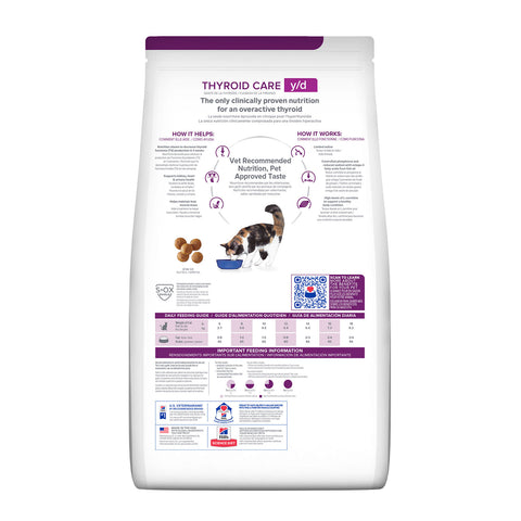 Hill's Prescription Diet Y/D Thyroid Care Dry Cat Food 1.8kg