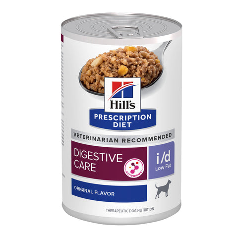 Hill's Prescription Diet I/D Low Fat Digestive Care Original Flavour Canned Dog Food 12x370g