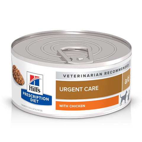 Hill's Prescription Diet A/D Urgent Care Chicken Flavour Canned Dog/Cat Food 24x156g