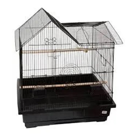 Showmaster House Top Bird Cage Medium Black