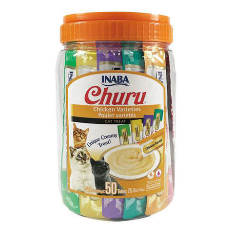 Inaba Churu Variety Pack Chicken Cat Treats 50pk