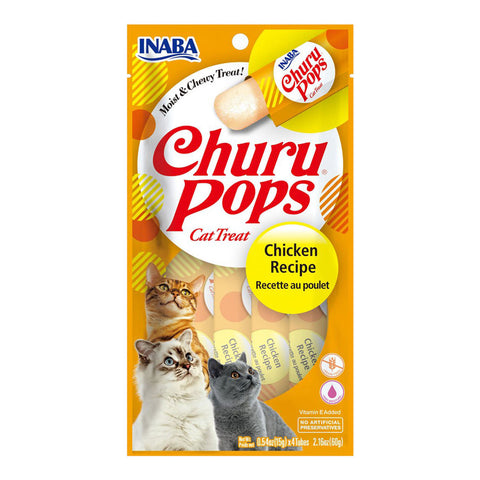 Inaba Churu Pops Chicken Cat Treats 4pk