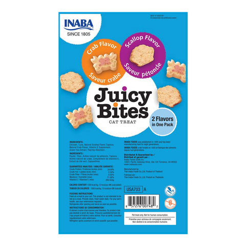 Inaba Juicy Bites Crab & Scallop Cat Treats 3pk