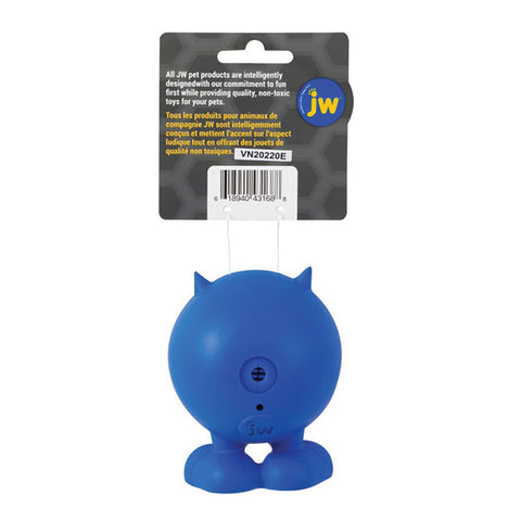 JW Bad Cuz with Squeaker and Bounce Rubber Dog Toy - Assorted Colour