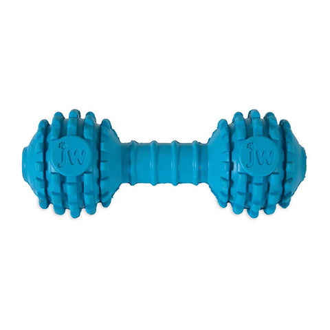 JW Chompion Lightweight Dumbbell Rubber Dog Toy Small - Assorted Colour