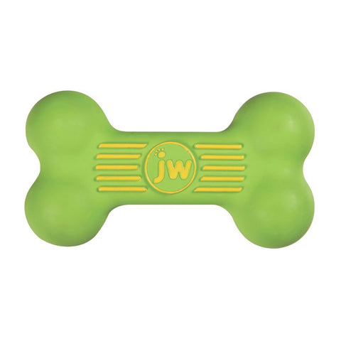 JW iSqueak Bone Rubber Dog Toy - Assorted Colour