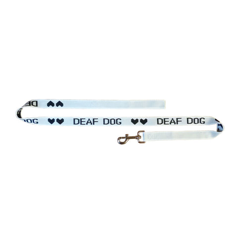 K9 "Deaf Dog" Lead White